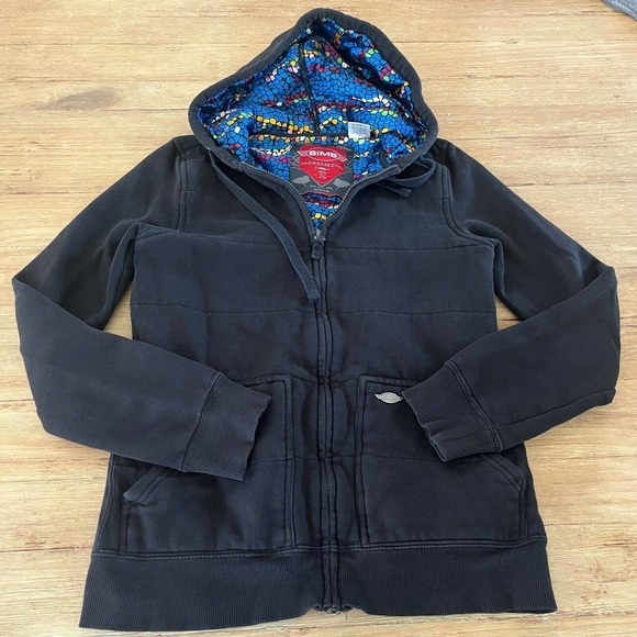 SIMS Tops - SIMS fishing  Hoodie Womens Black Hooded M fisherman outdoor